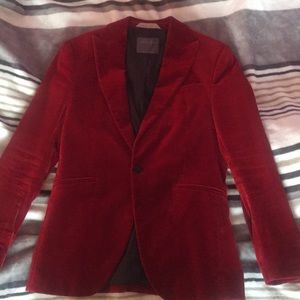 Men’s Zara Slim Fit Red Velvet Blaze